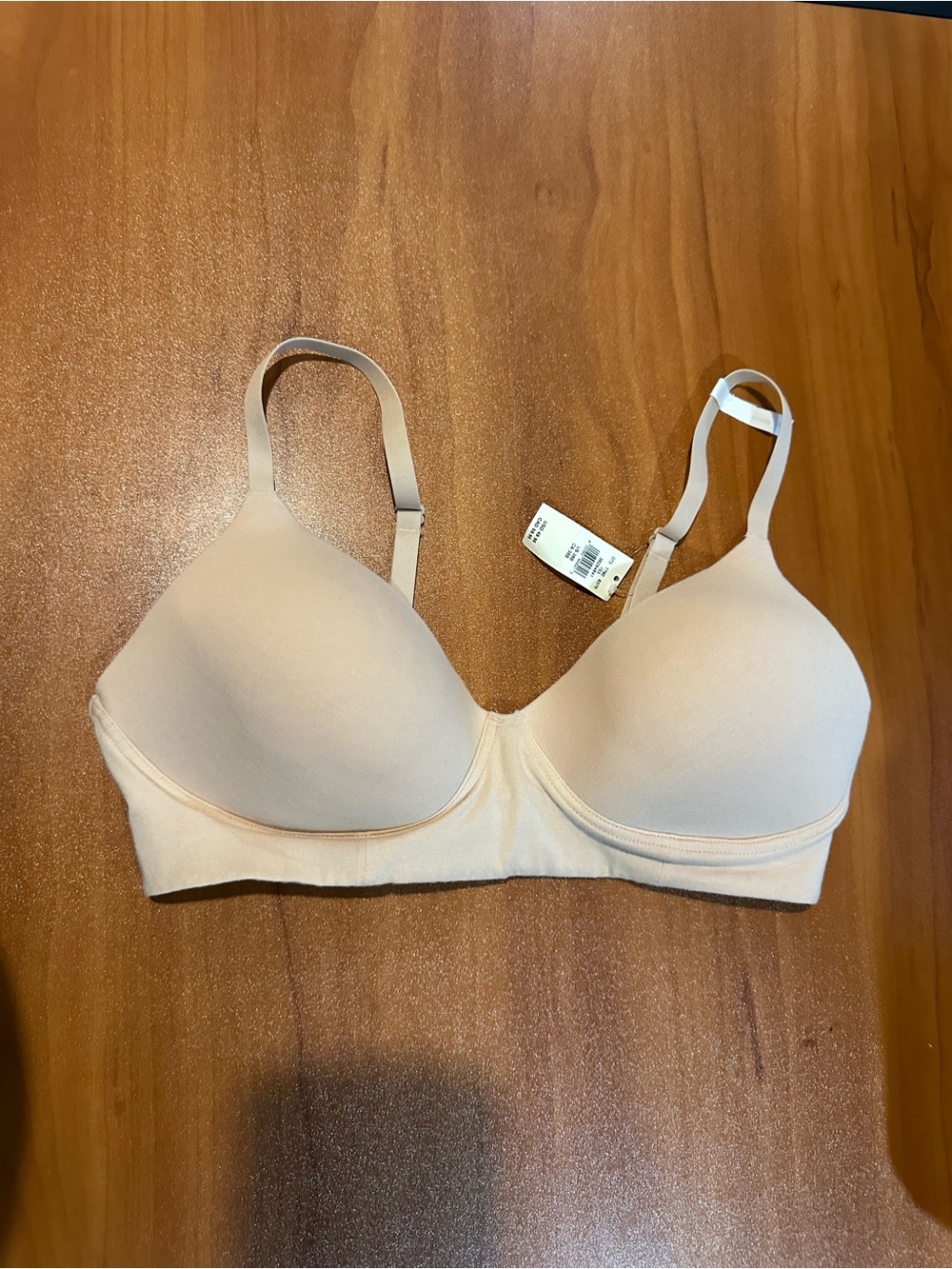 Aerie New With Tags Nude Wireless T-Shirt Bra Size 38B Lightly Lined Comfort Bra